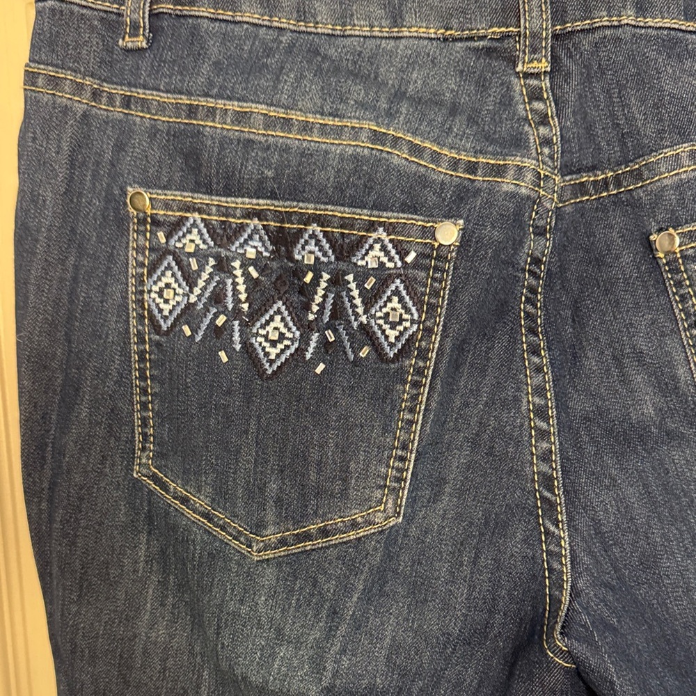 EUC Christopher & Banks Dark Blue Women's Skinny Jeans - Picture 6 of 6
